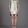 Stella Mccartney Silk Blend Dress in Silver (black) - Lyst