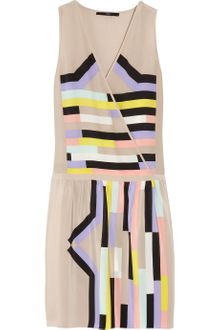 Tibi Printed Silk Dress - Lyst