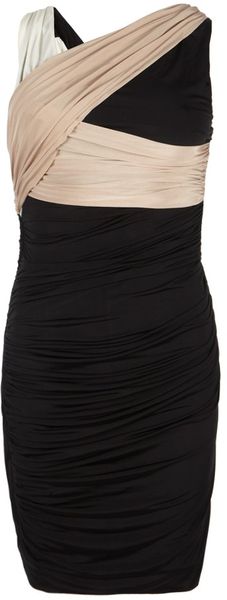 AllSaints Monochrome Dress - Lyst