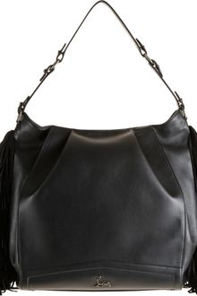 Christian Louboutin Justine Fringed Hobo - Lyst