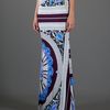 Emilio Pucci Maxi Skirt in Blue - Lyst