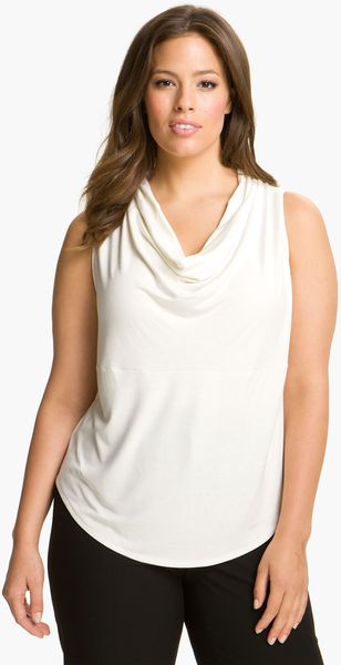 Karen Kane Sleeveless Cowl Neck Top - Lyst