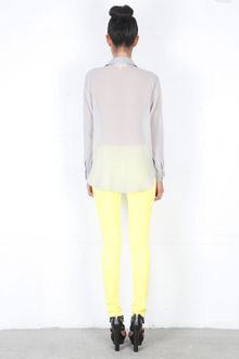 Mara Hoffman Button Down Combo Blouse - Lyst