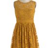 Modcloth Good As Goldenrod Dress in Yellow (floral) - Lyst