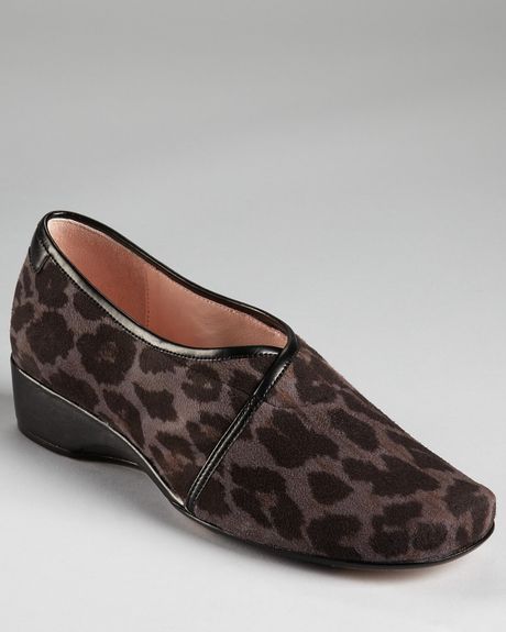 wedges kelsey crossover in animal grey leopard lyst wedges kelsey crossover in animal grey leopard lyst