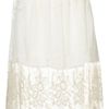Topshop Cream Embroidered Lace Skirt in White (cream) - Lyst