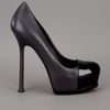 Yves Saint Laurent Platform Pump in Gray (grey) - Lyst