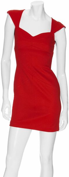 Zac Posen Bonded Seam Jersey Dress - Lyst