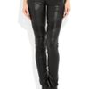 Balmain Skinny Leather Pants in Black - Lyst