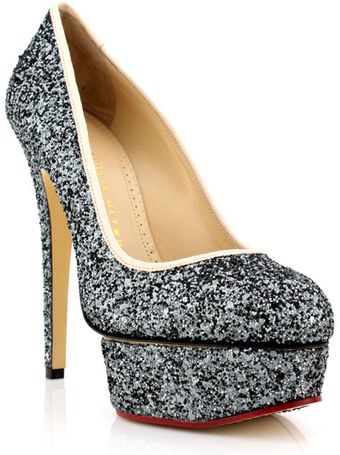 Charlotte Olympia Glitter Priscilla - Lyst