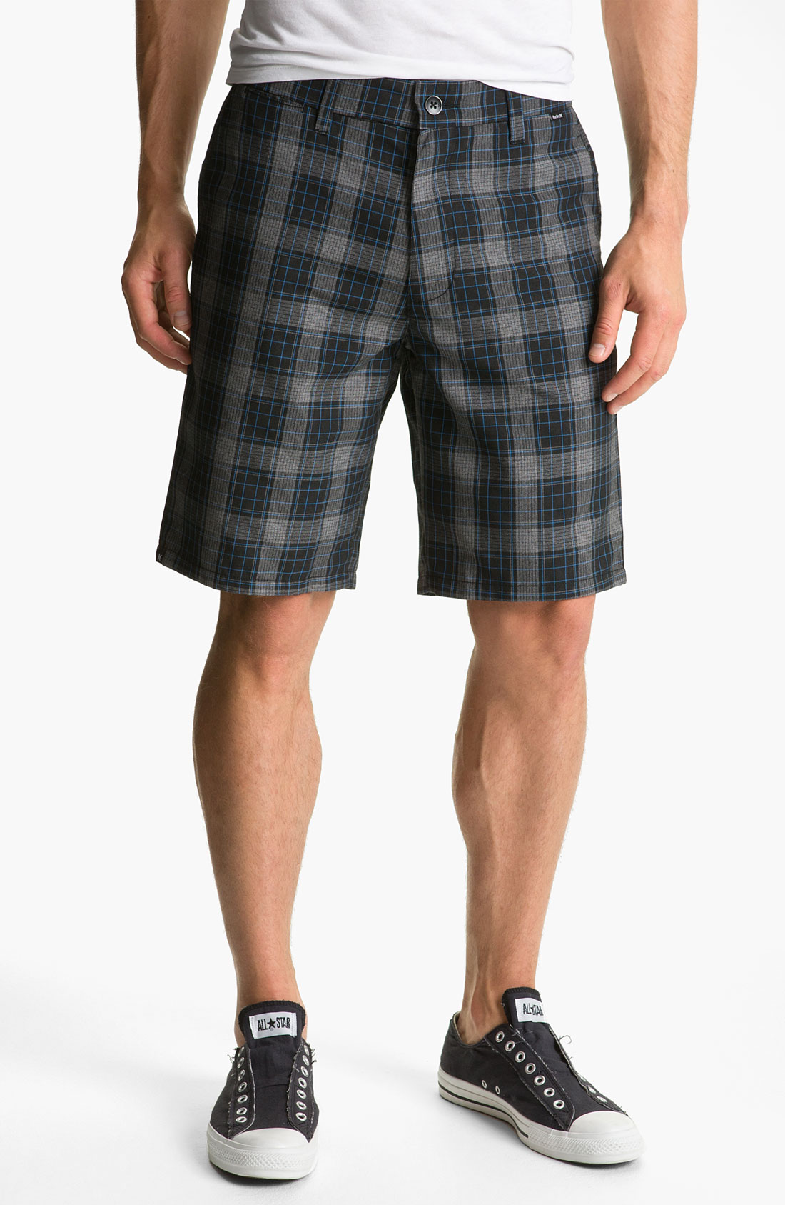 Hurley Nomad Plaid Shorts in Gray for Men (black) Lyst