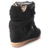 Isabel Marant Bazil Wedge Trainers in Black - Lyst
