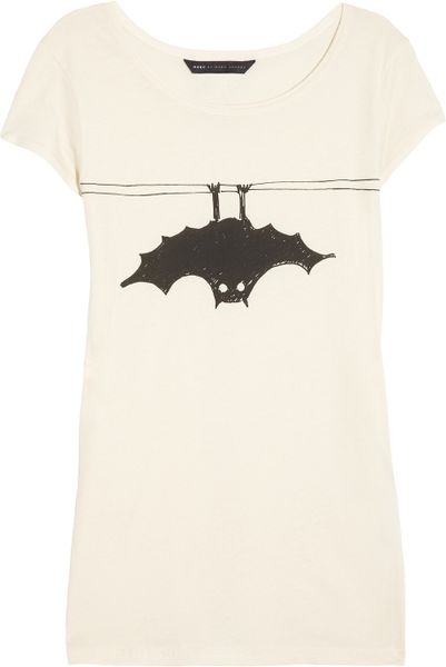 Marc By Marc Jacobs Batty Pima Cotton Tshirt in White - Lyst
