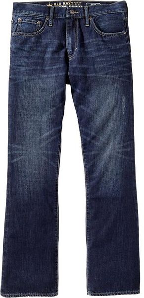 Old Navy Premium Slim Bootcut Jeans in Blue for Men (dark wash) | Lyst