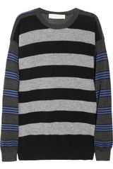 Stella McCartney Striped Silk and Wool Blend Sweater