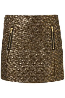Topshop  Jacquard Mini Skirt - Lyst