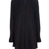 Alexander Mcqueen Silk Shirt Dress in Black - Lyst