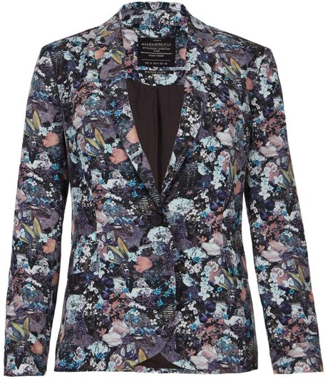 Allsaints Bonanza Jacket in Multicolor (aqua) - Lyst