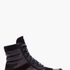 Balmain Black Suede Zip Sneakers in Black for Men - Lyst