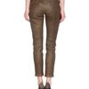 Balmain Leather Trousers in Brown - Lyst