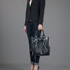 Burberry Leather Tote in Black - Lyst