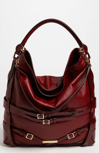Burberry Leather Hobo - Lyst