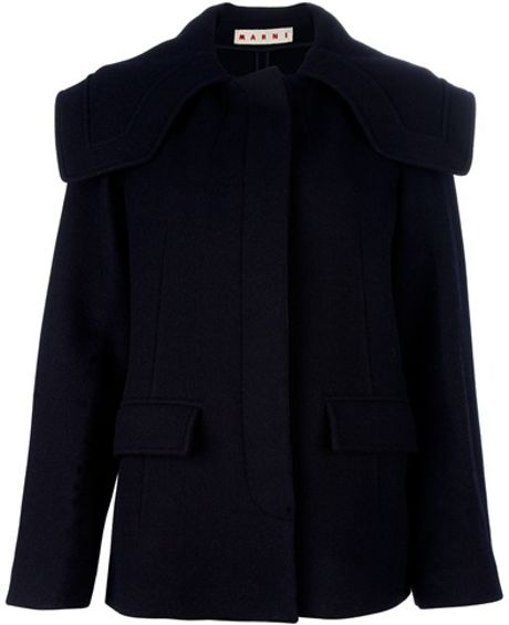 Marni Dutch Collar Jacket in Blue - Lyst