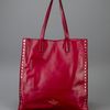 Valentino Studded Tote in Red - Lyst