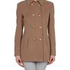 Versace Midlength Jacket in Brown - Lyst