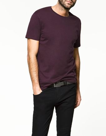 Zara Relaxed Tshirt - Lyst