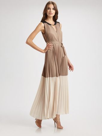 BCBGMAXAZRIA Adelaide Colorblock Dress - Lyst