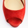 Boutique 9 Cary Suede and Embossed Leather Platform Pumps in Animal (red) - Lyst