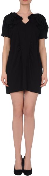 Miu Miu Short Dress in Black - Lyst