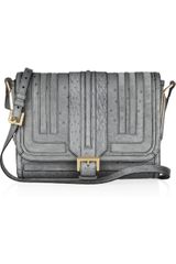Burberry Prorsum Moyles Ostrich and Suede Shoulder Bag