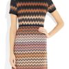 Missoni Zigzag Crochetknit Woolblend Dress in Multicolor (multicolored) - Lyst