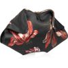 Alexander Mcqueen De Manta Floral Print Satin Clutch in Black (floral) - Lyst