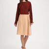 Chloé Bicolor Silk Dress in Brown (berry) - Lyst