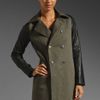 Elizabeth And James Hanneli Jacket in Military Greenblack in Green (military green & black) - Lyst