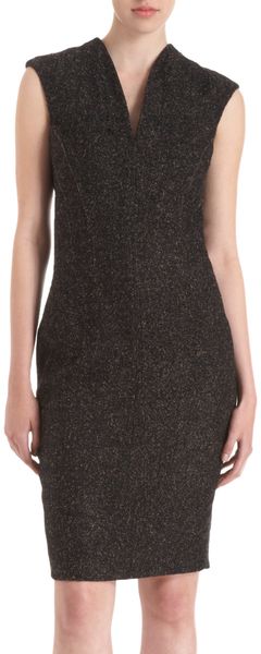 Fendi Fitted Boucle Dress - Lyst