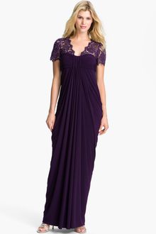 Js Boutique Draped Jersey Gown - Lyst