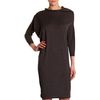 Lanvin Drape Neck Dress in Gray (anthracite) - Lyst