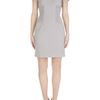Matthew Williamson Wool Crepe Tailoring Keyhole Shift Dress in Gray (dove grey) - Lyst