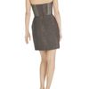 Matthew Williamson Speckled Weave Frill Bodice Dress in Brown (hazelnut) - Lyst