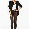 Nasty Gal Chiffon Wrap Blazer in Black - Lyst
