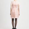 Oscar De La Renta Lace Trimmed Silk Dress in Pink - Lyst