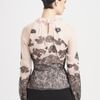 Oscar De La Renta Lacetrimmed Silk Blouse in Beige (rose) - Lyst