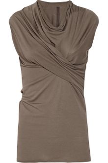 Rick Owens Lilies Draped Jersey Top - Lyst