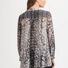 Thakoon Addition Printed Blouse in Gray (black) - Lyst