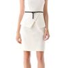 Tibi Ponte Sleeveless Dress in White (ivory) - Lyst