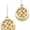 Tory Burch Labyrinth Grid Dangle Earrings in Gold - Lyst